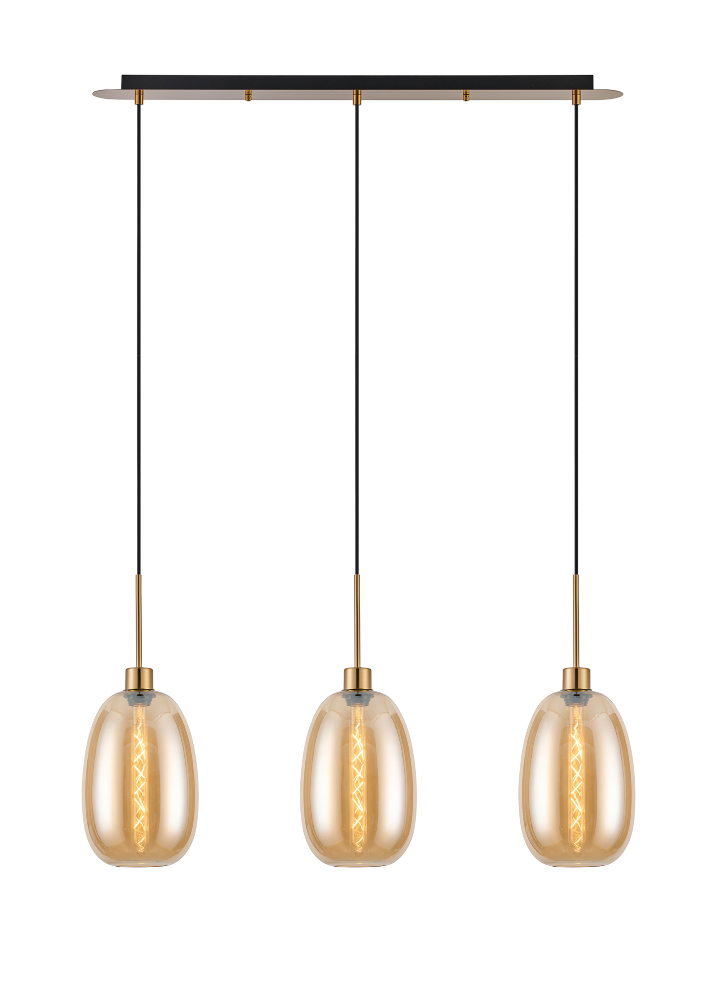 Lori Antique Gold Ceiling Lights Deco Linear Fittings